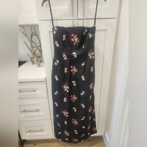 Lilly Pulitzer Silk Strapless Dress with Side Slit Size 6